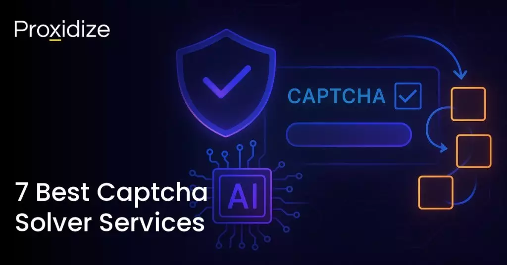 AI and captcha solver services illustration next to the title 