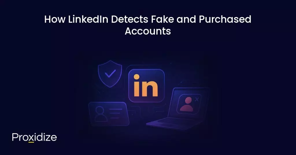 LinkedIn fake account detection infographic