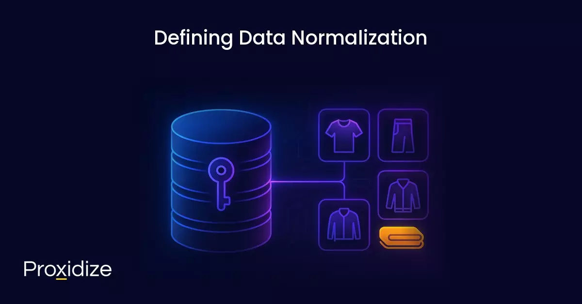 Image of a cylinder with a key connected to boxes showing clothes. Text above reads