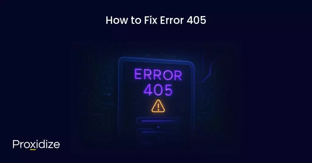An image of error 405