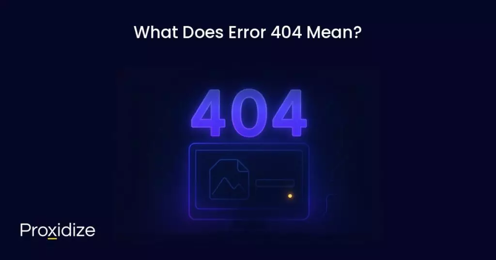 A website showing the 404 error