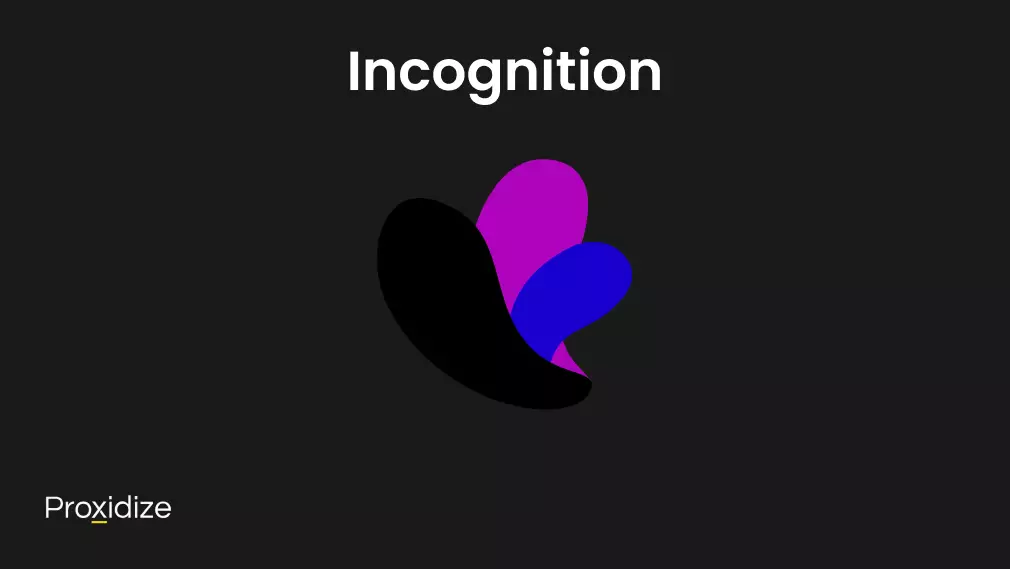 The Incognition logo under the title 