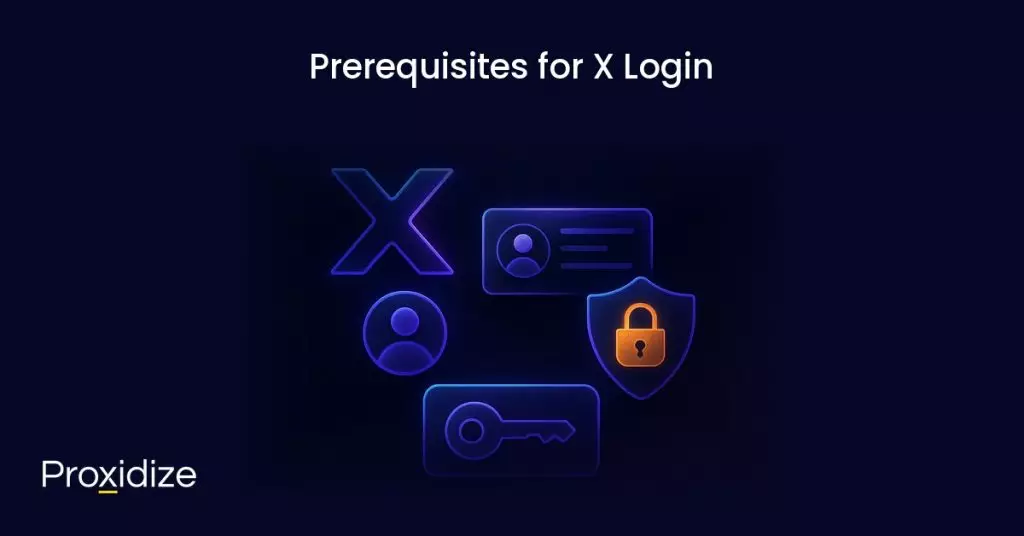 a representation of x login prerequisites under the title 