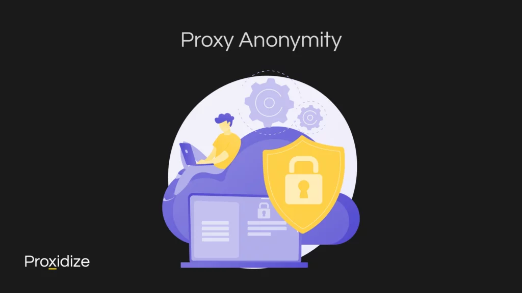 A drawing of a man sitting on a cloud next to a laptop and shield under the title