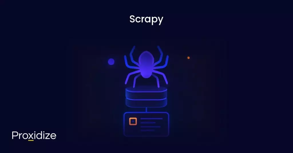 a drawing of the scrapy logo under the title 