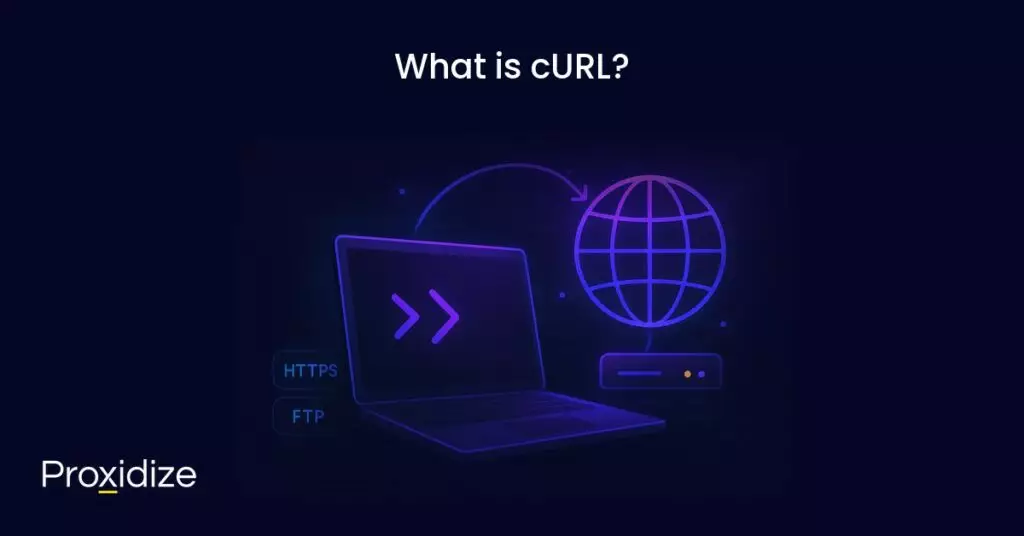 A laptop and a globe connected by an arrow under the title 