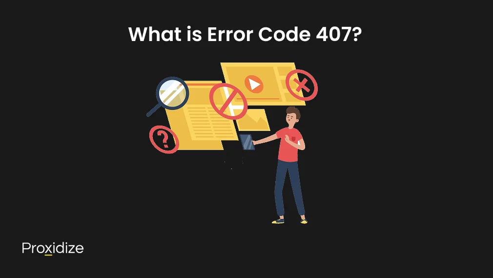 Image of a person looking in horror as blocks appear on their mobile that is projecting the screens in front of them. Text above reads